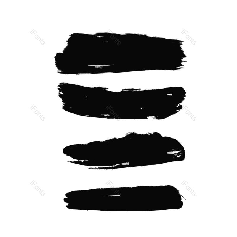毛笔笔触图片,笔画元素,毛笔PNG,免抠素材
